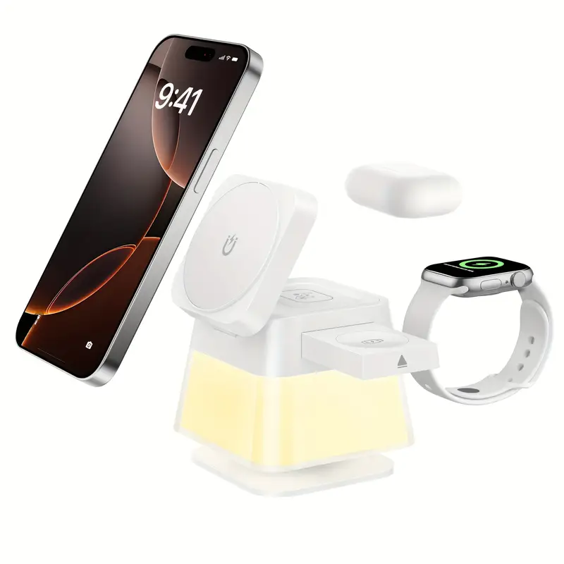 4-in-1 Rotatable Magnetic Wireless Charger
