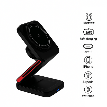 3-in-1 Magnetic Wireless Charger