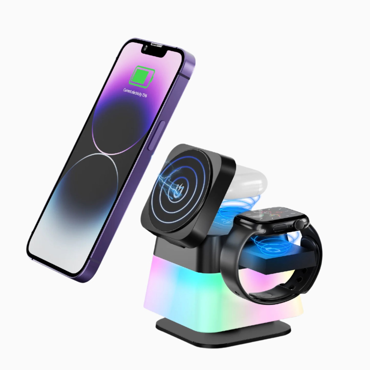4-in-1 Rotatable Magnetic Wireless Charger