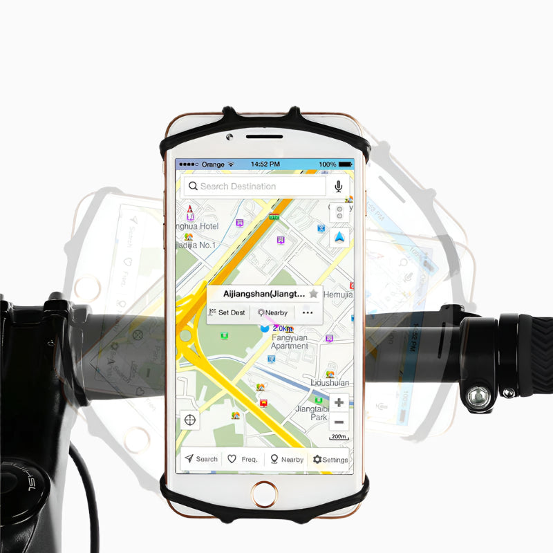 360° Rotating Silicone Bicycle Phone Holder