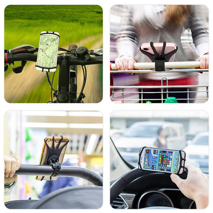 360° Rotating Silicone Bicycle Phone Holder