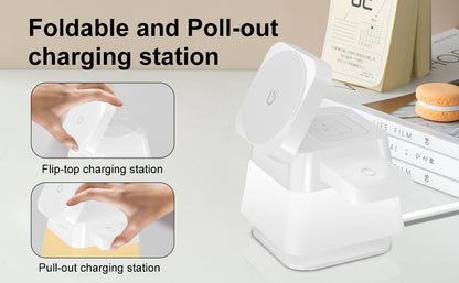 4-in-1 Rotatable Magnetic Wireless Charger