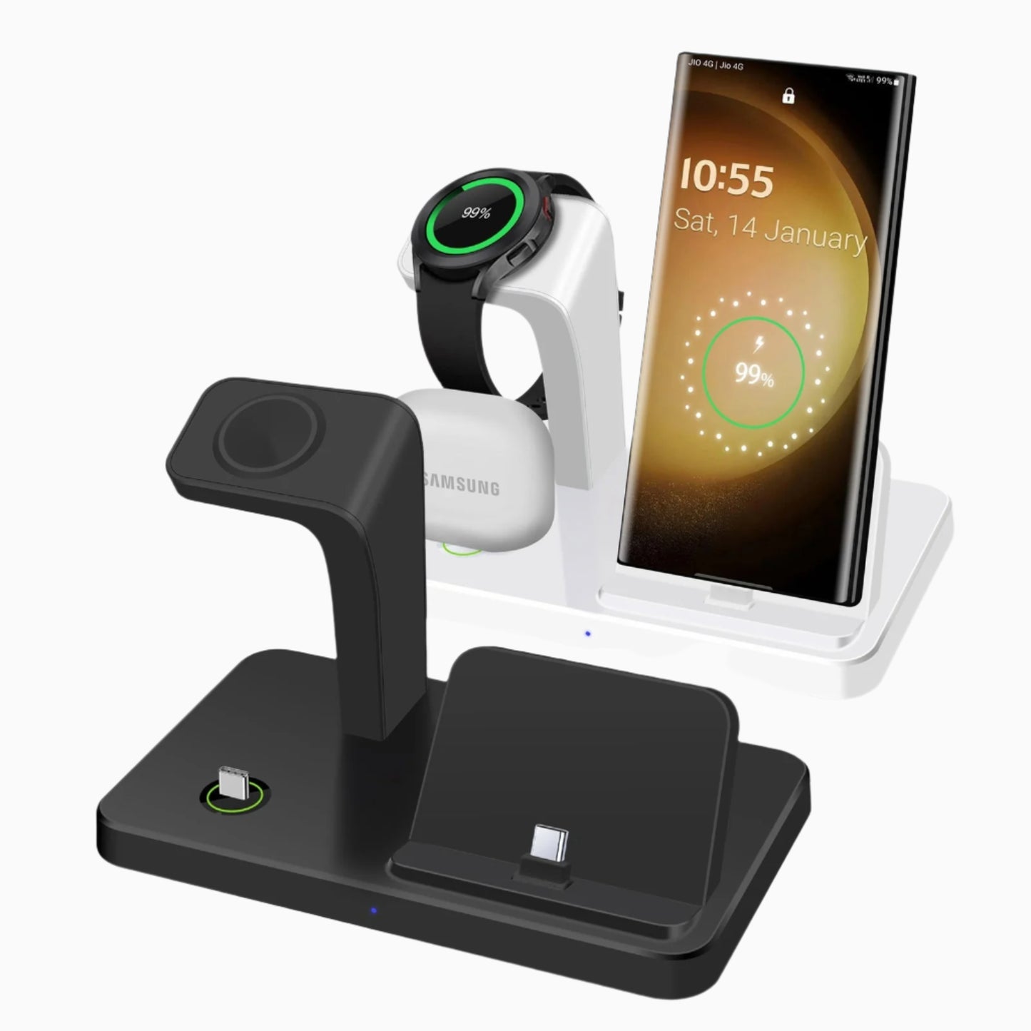 3-in-1 Vertical Wireless Charger Stand