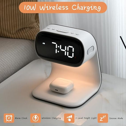 Wireless Charging Alarm Clock
