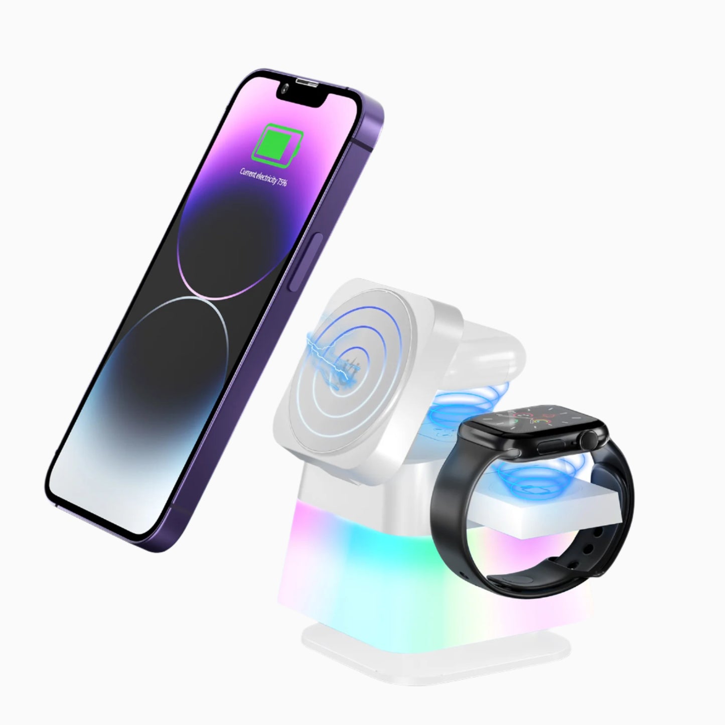 4-in-1 Rotatable Magnetic Wireless Charger
