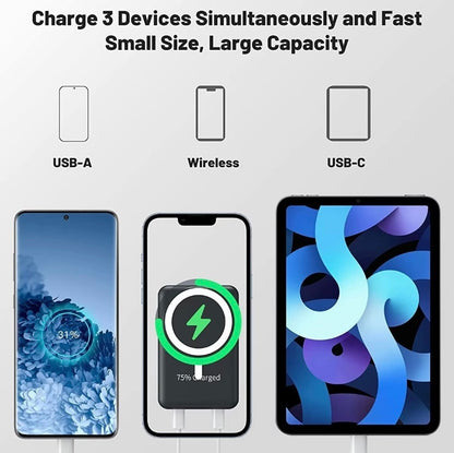 Magnetic 10000mAh Wireless Power Bank