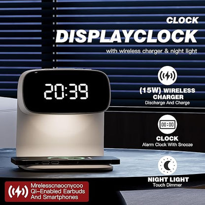 Wireless Charging Alarm Clock