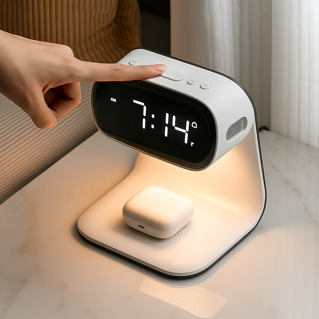 Wireless Charging Alarm Clock