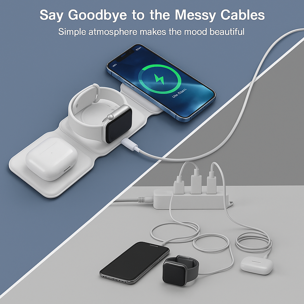 3-in-1 Foldable MagSafe Charger