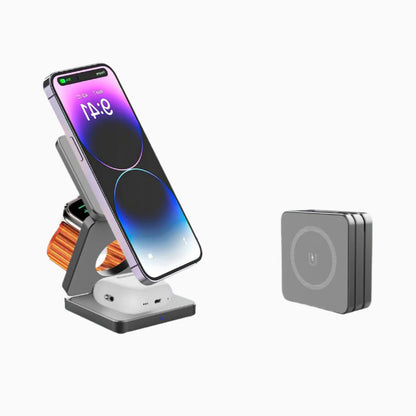 3-in-1 Magnetic Folding Wireless Charger