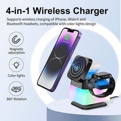 4-in-1 Rotatable Magnetic Wireless Charger
