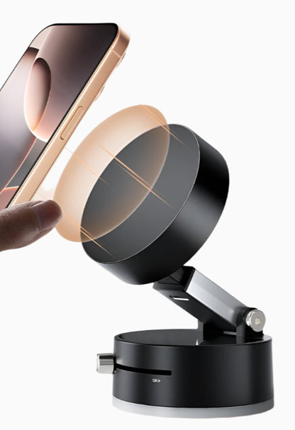 Foldable Magnetic Vacuum Car Phone Holder