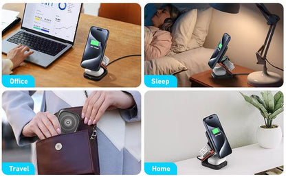 3-in-1 Magnetic Wireless Charger
