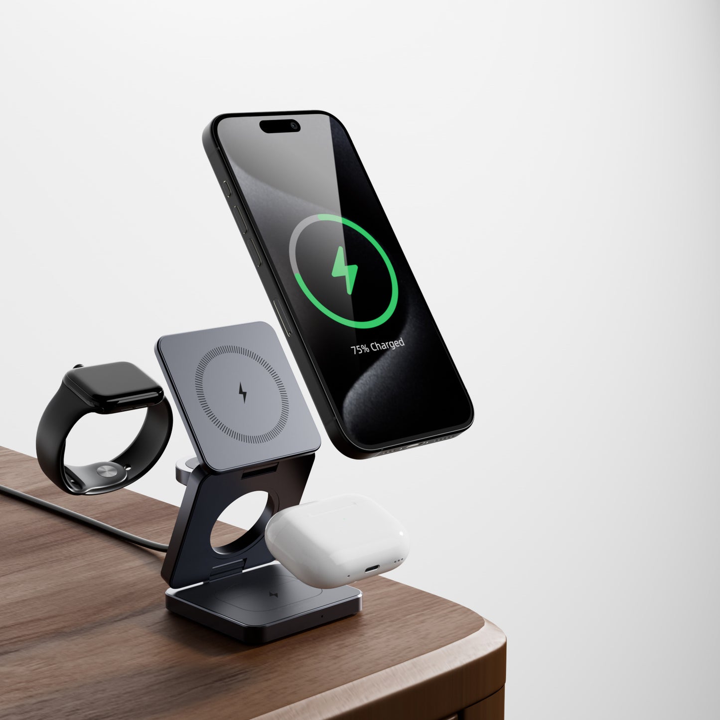 3-in-1 Magnetic Folding Wireless Charger