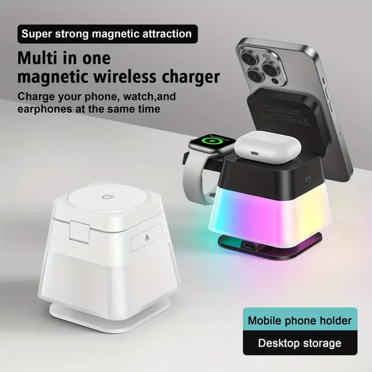 4-in-1 Rotatable Magnetic Wireless Charger