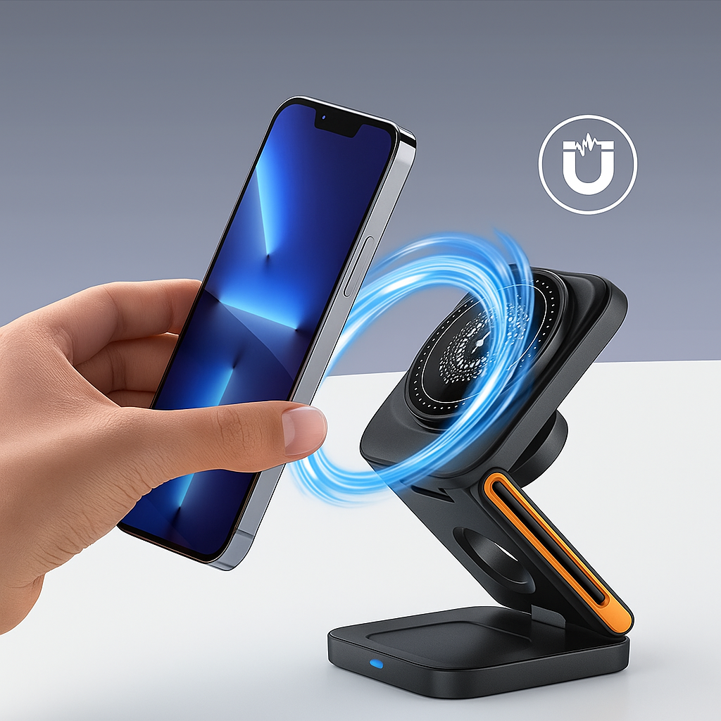 3-in-1 Magnetic Wireless Charger