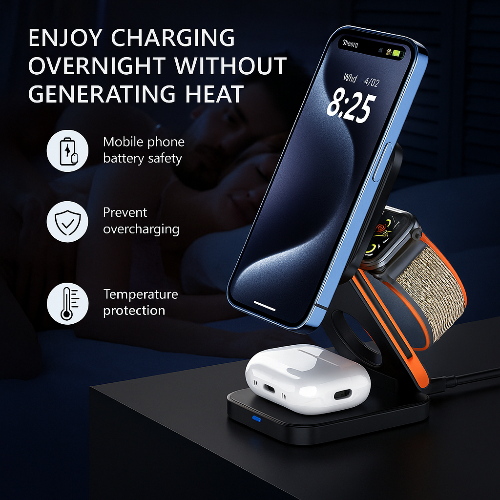 3-in-1 Magnetic Wireless Charger