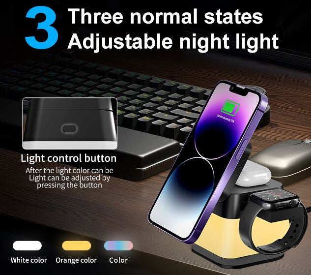 4-in-1 Rotatable Magnetic Wireless Charger