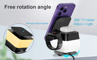 4-in-1 Rotatable Magnetic Wireless Charger